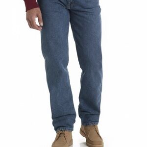NWT New Wrangler Rustler Men's Regular Fit Straight Leg Jeans Denim Blue 32x32